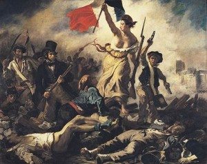 La libertad guiando al pueblo, Eugène Delacroix